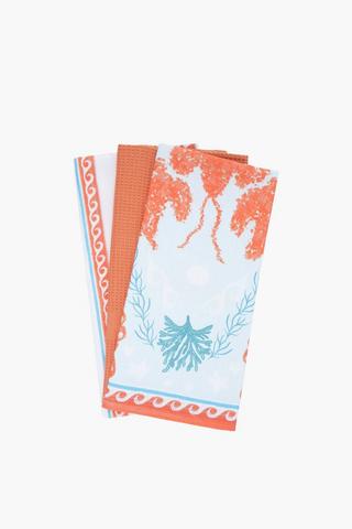 Dunbar Crab Tea Towel Set