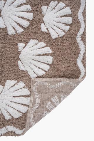 Cotton Tufted Shells Bath Mat, 50x80cm