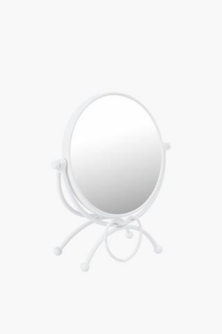 Metal Heart Standing Mirror