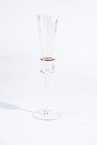 Rib Flute Glass
