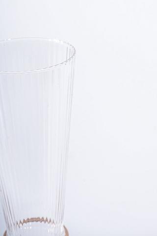 Rib Flute Glass