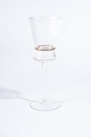 Rib Wine Glass