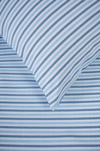2 Pack Soft Touch Printed Stripe Pillowcases