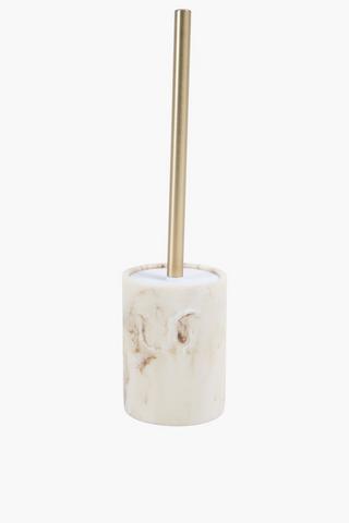 Polyresin Marble Toilet Brush Set