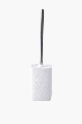 Dolomite Medallion Toilet Brush Set