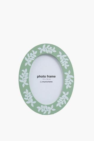 Oval Leaf Frame, 13x18cm