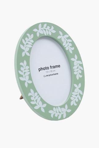 Oval Leaf Frame, 13x18cm