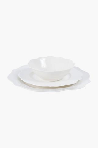 Scallop Edge Porcelain Side Plate