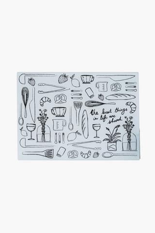 Kitchen Utensils Glass Chopping Board