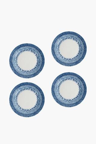 4 Pack Rita Porcelain Side Plates