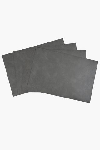 4 Pack Pu Rectangle Placemats