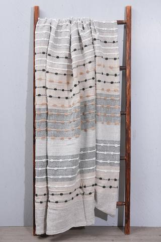 Cotton Multi Textured Throw, 140x180cm