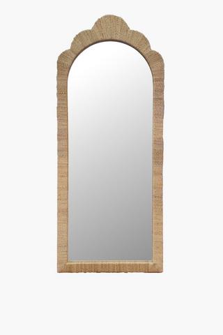 Standing Jute Mirror, 70x170cm