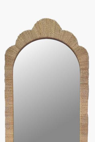 Standing Jute Mirror, 70x170cm
