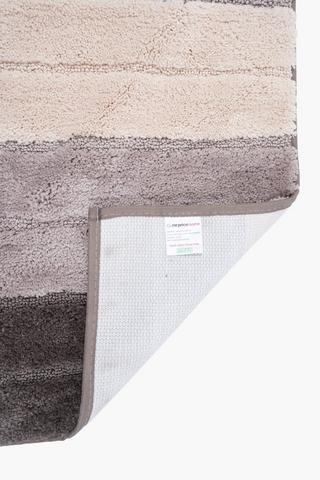 2 Piece Panel Stripe Bath Mat Set