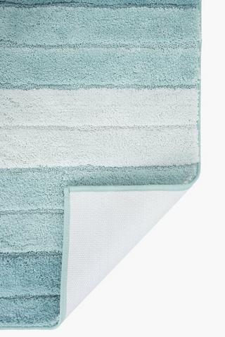 2 Piece Panel Stripe Bath Mat Set