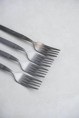 4 Pack 2 Tone Stainless Steel Forks