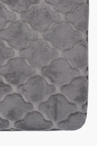 2 Piece Damask Foam Bath Mat Set