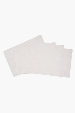 4 Pack Pu Rectangle Placemats