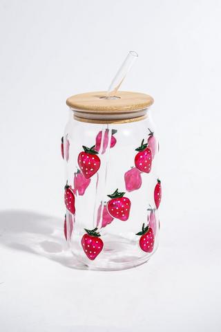 Strawberry Embossed Sippy Cup