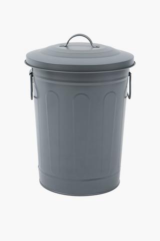 9.5l Galvanised Matte Bin