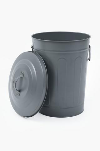 9.5l Galvanised Matte Bin