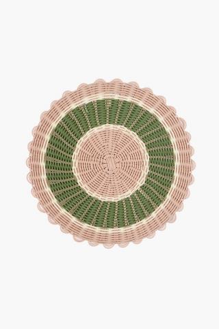 Round Basket Weave Placemat