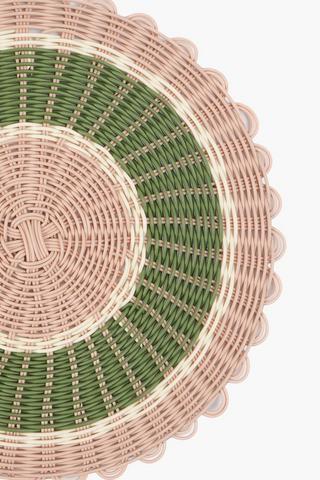 Round Basket Weave Placemat