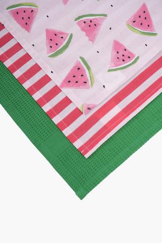 3 Pack Watermelon Tea Towel Set