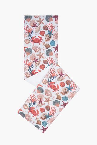 Printed Sea Shell Table Runner