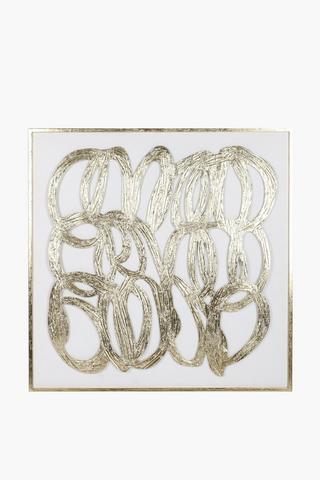 Dimensional Squizzle Wall Art, 80x80cm