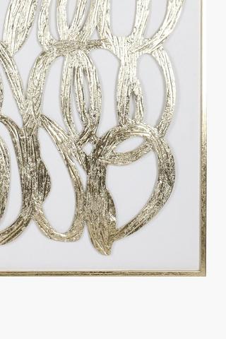 Dimensional Squizzle Wall Art, 80x80cm