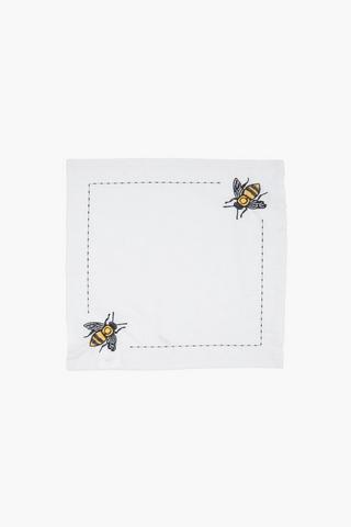 Alden Embroidered Bee Napkin, 40x40cm