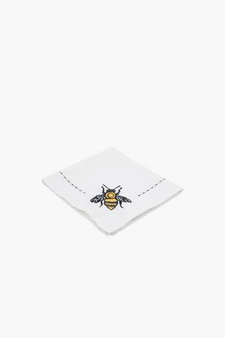 Alden Embroidered Bee Napkin, 40x40cm