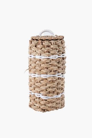 Rush And Cotton Weave Toilet Roll Storage Holder
