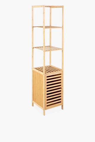 Slatted Bamboo Shelf