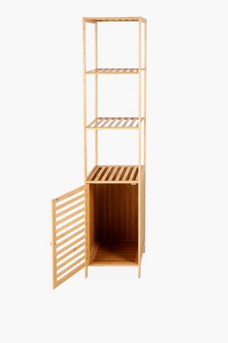 Slatted Bamboo Shelf