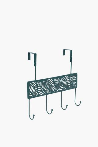 Metal Leaf Over The Door 4 Hook