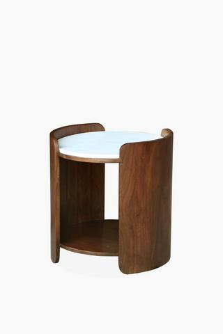 Midtone Marble Side Table