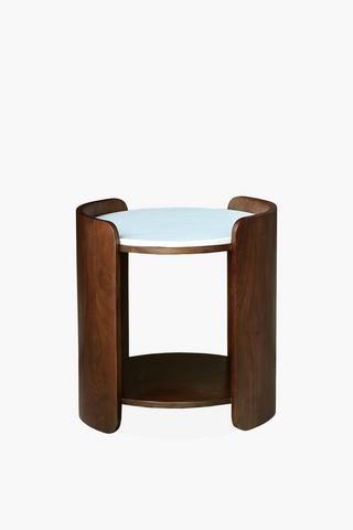 Midtone Marble Side Table