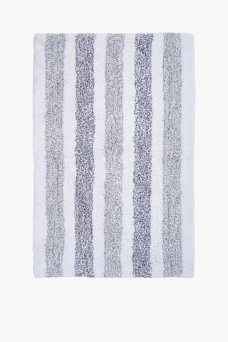 Tufted Ombre Stripe Bath Mat, 50x80cm