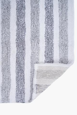 Tufted Ombre Stripe Bath Mat, 50x80cm