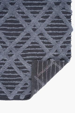 2 Tone Cotton Diamond Bath Runner, 50x150cm