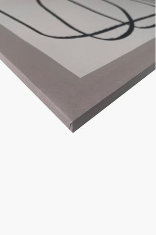 Printed Retro Lines Canvas, 40x60cm