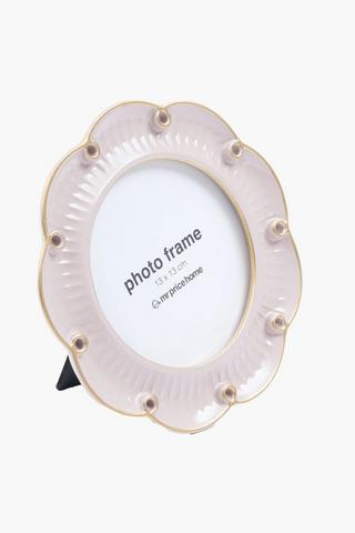 Round Frill Blush Frame, 10cm
