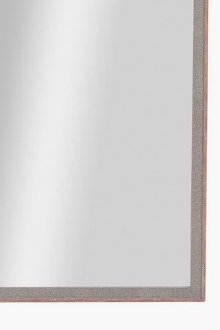 Rectangle Fabric Border Mirror, 50x70cm