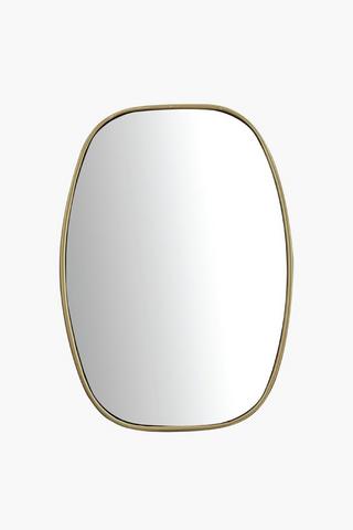 Oval Metal Mirror, 50x70cm