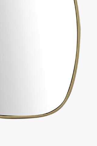 Oval Metal Mirror, 50x70cm