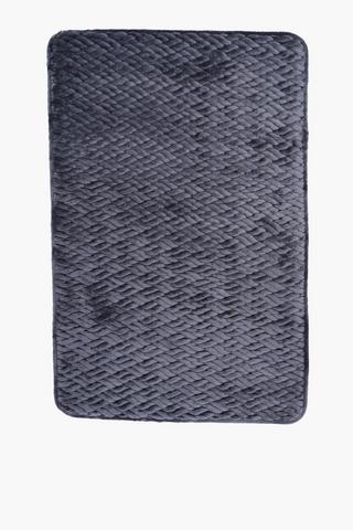 Quilted Flannel Bath Mat, 50x80cm