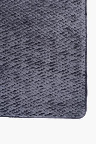 Quilted Flannel Bath Mat, 50x80cm